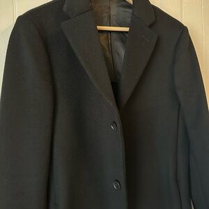 Classic Black Wool Coat